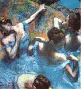 Edgar Degas Danseuses Bleues painting